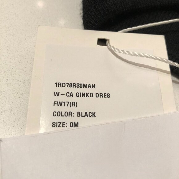 Shanghai Tang Gingko Cashmere + Wool Knit Dress in Black, Red, Blue Size EU M - Picture 13 of 14